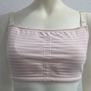 Royce Pink Striped Adjustable Wire-Free Breastfeeding Maternity Bra